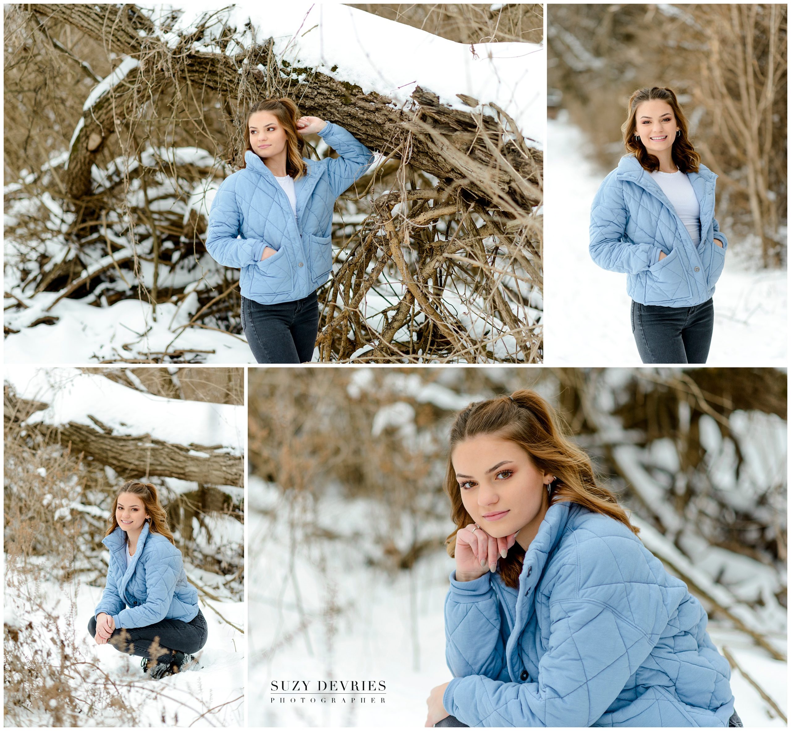 senior snow photography