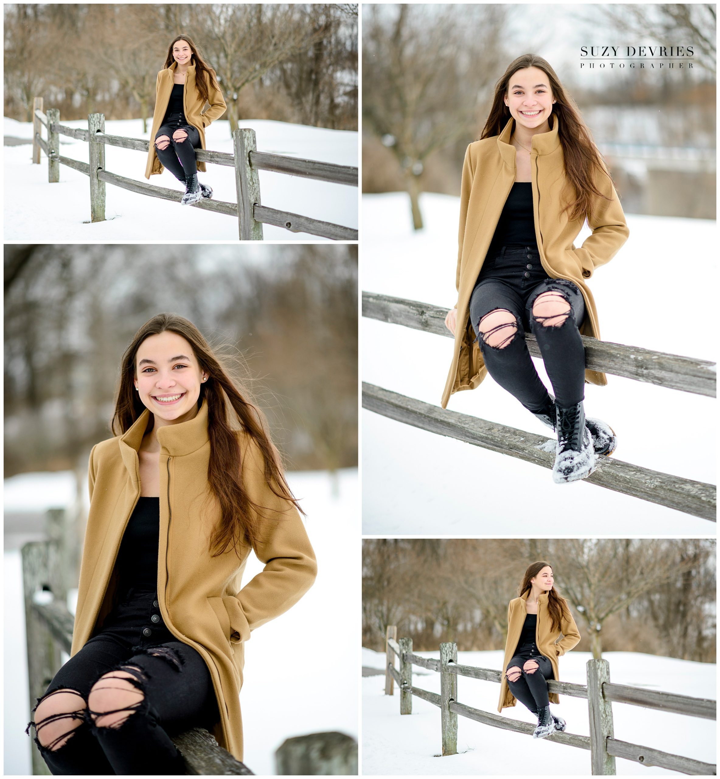 Senior girl Snow Photography