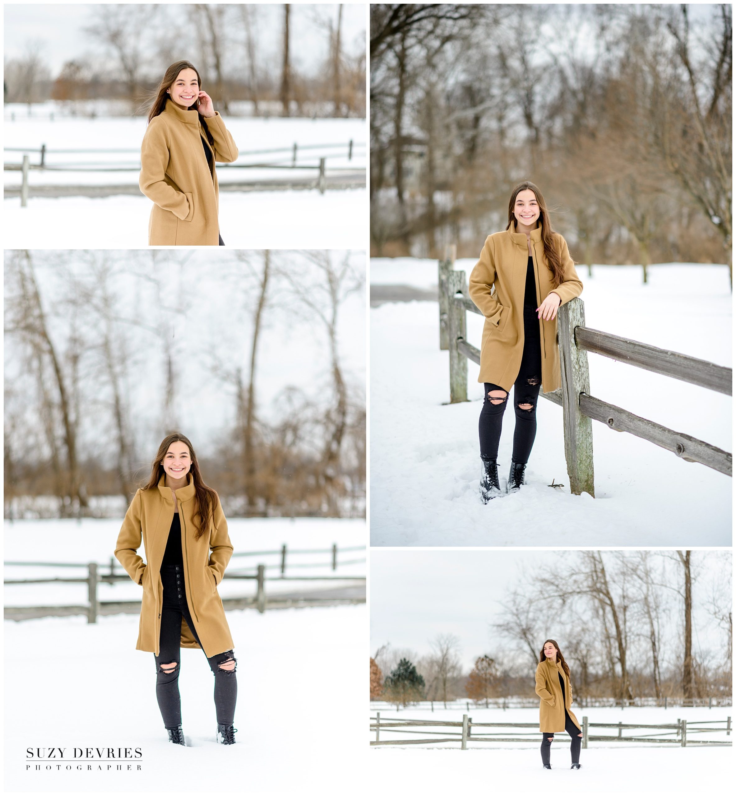 Senior girl Snow Photography